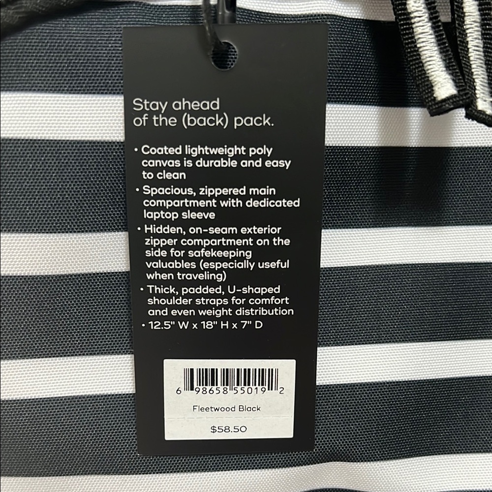 Brand new, with tag Scout Pack Leader Backpack in Fleetwood Black - Picture 4 of 9